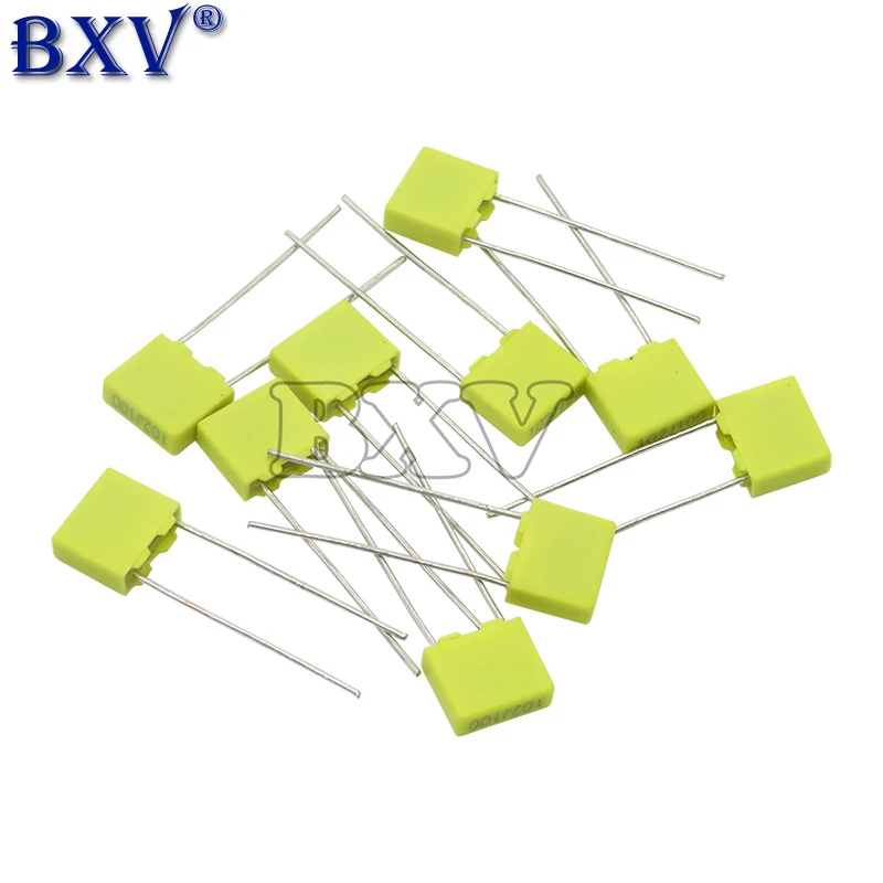 Polypropylene Safety Plastic Film 100PCS 100V 1nF ~ 470nF 100nF 220nF 10nF 47nF 22nF 1nF 0.47uf 0.1uf Correction Capacitor safety capacitor polypropylene film capacitor