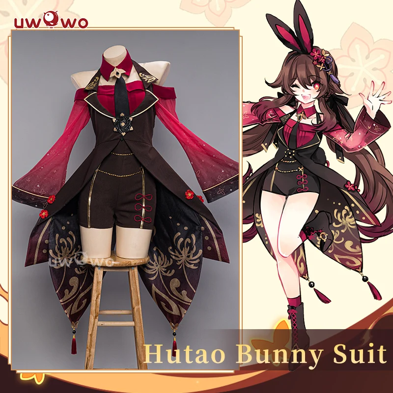 LAST BATCH UWOWO Hutao Cosplay Genshin Impact Fanart Hu Tao Bunny