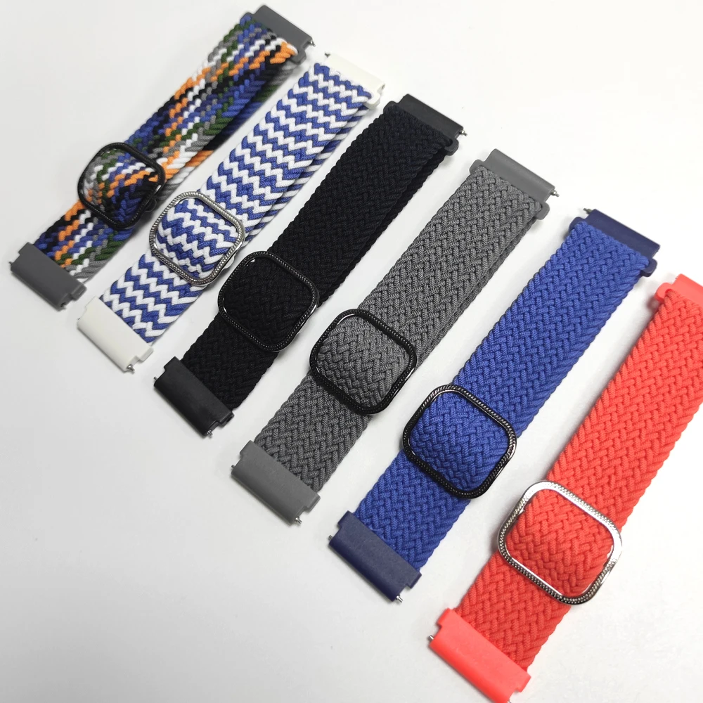Braided Nylon Watch Strap with Magnetic Buckle - Universal Fit, 20/22mm