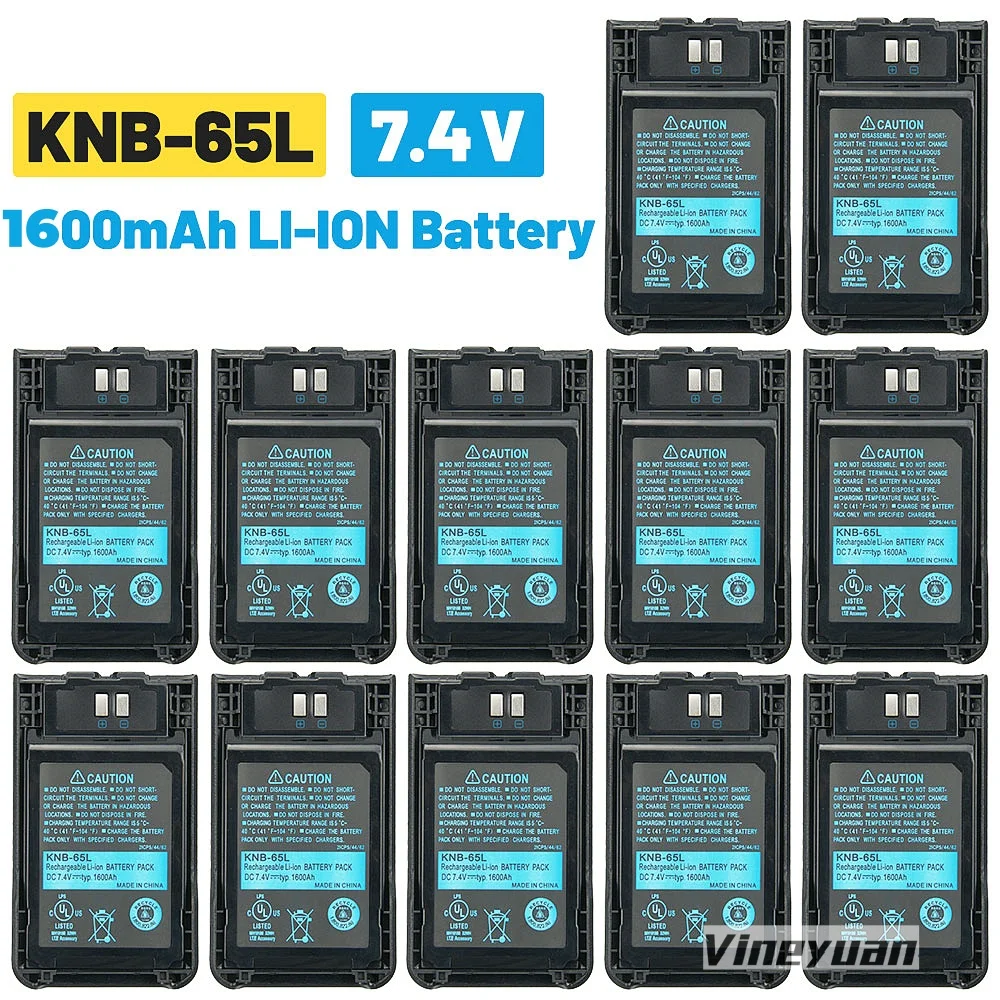 

12PCS KNB-65L Replacement Battery for Kenwood TH-K20A TH-K20E TH-K40A TH-K40E TK-2000M TK-3000K KNB-63L Two Way Radio Battery