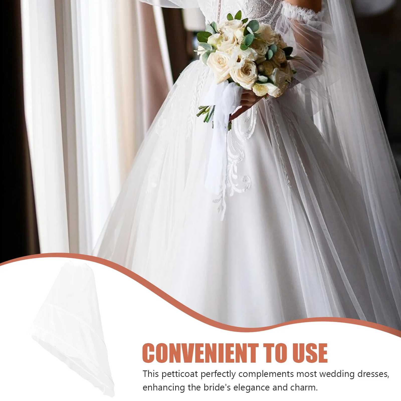 Wedding Dress Train Cosplay Underskirt Petticoat Yarn Petticoats for Women
