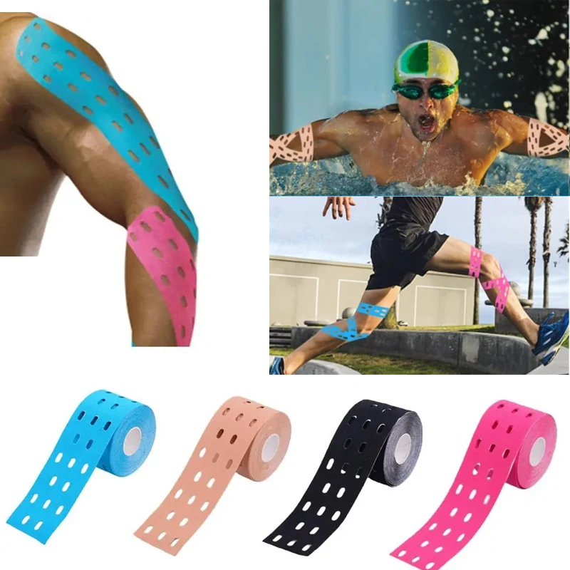 

1 PC Muscle Bandage Sports Kinesiology Tape Medical Glue Elastic Muscle Sticker First Aid Tape Elastoplast 5CM Width 5M Length