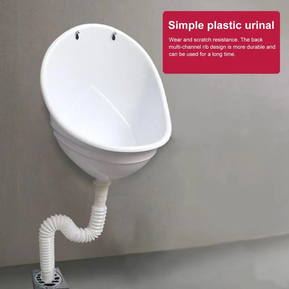 Waterless Wall-Mounted Urinal Anti-Odor Drain Design Urine Diverter Easy Installation Kid Bathroom Toilet Urinal