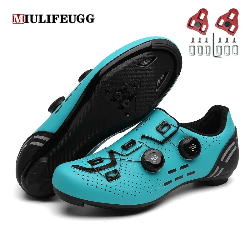 MIULIFEUGG Flat Shoes MTB Speed Route Cycling Sneakers Men Clits Road Dirt Bike Footwear Mountain Racing Women Bicycle Spd Cleat