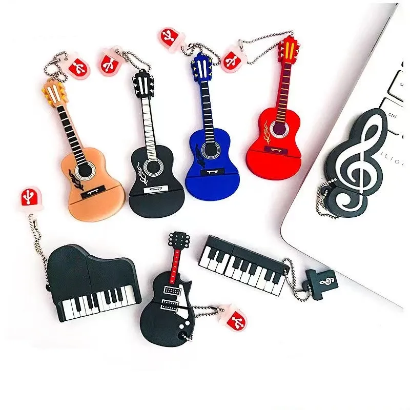 Violin/Piano/Guitar Pendrive 4GB 16GB 32GB 64GB 128GB USB Flash Drive High Quality Pen drive