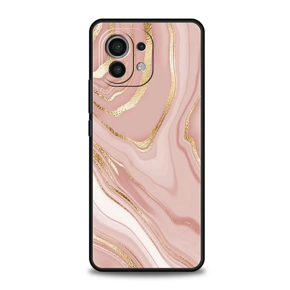 Elegant Rose Gold Art Soft TPU Phone Case