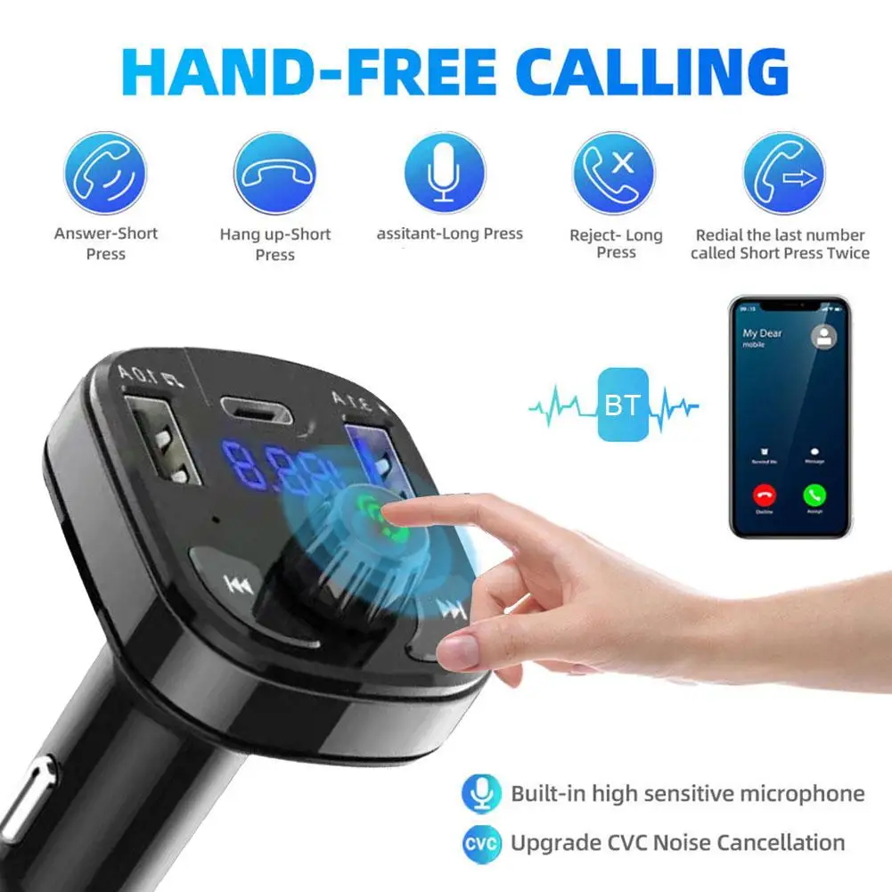 

Автомобильный FM-трансмиттер с Bluetooth, 3,1 А