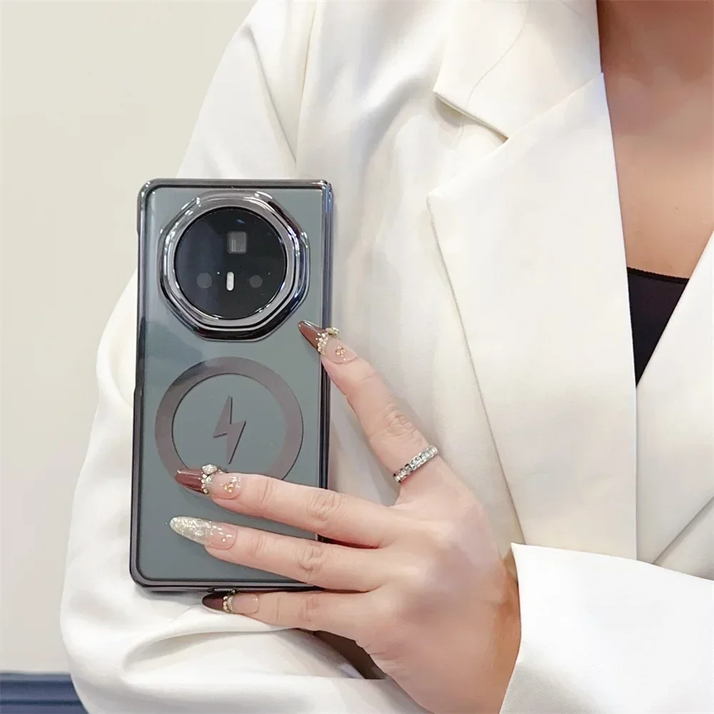 Ultra-Thin Shockproof Magnetic Phone Case with Electroplating Design