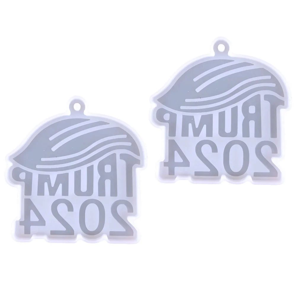 

2 Pcs Key Chain 2024 Keychain Decor Convenient Epoxy Molds Silica Gel Decorative
