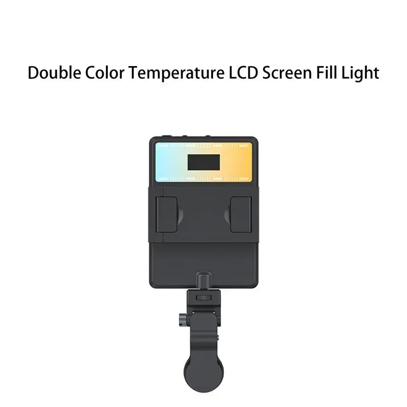 Clip Fill Video Light For Phone 3-Lighting Fill Light With Front Back Clips Rechargeable Fill Light For Photographing Video