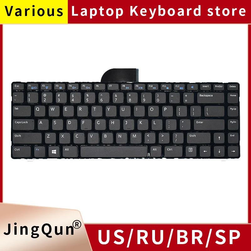 

New Keyboard for Dell Inspiron 14 3421 3437 14R 5421 5437 M431R Latitude 3440 Vostro 2421 US Layout with Frame 9Z.N8VSW.001