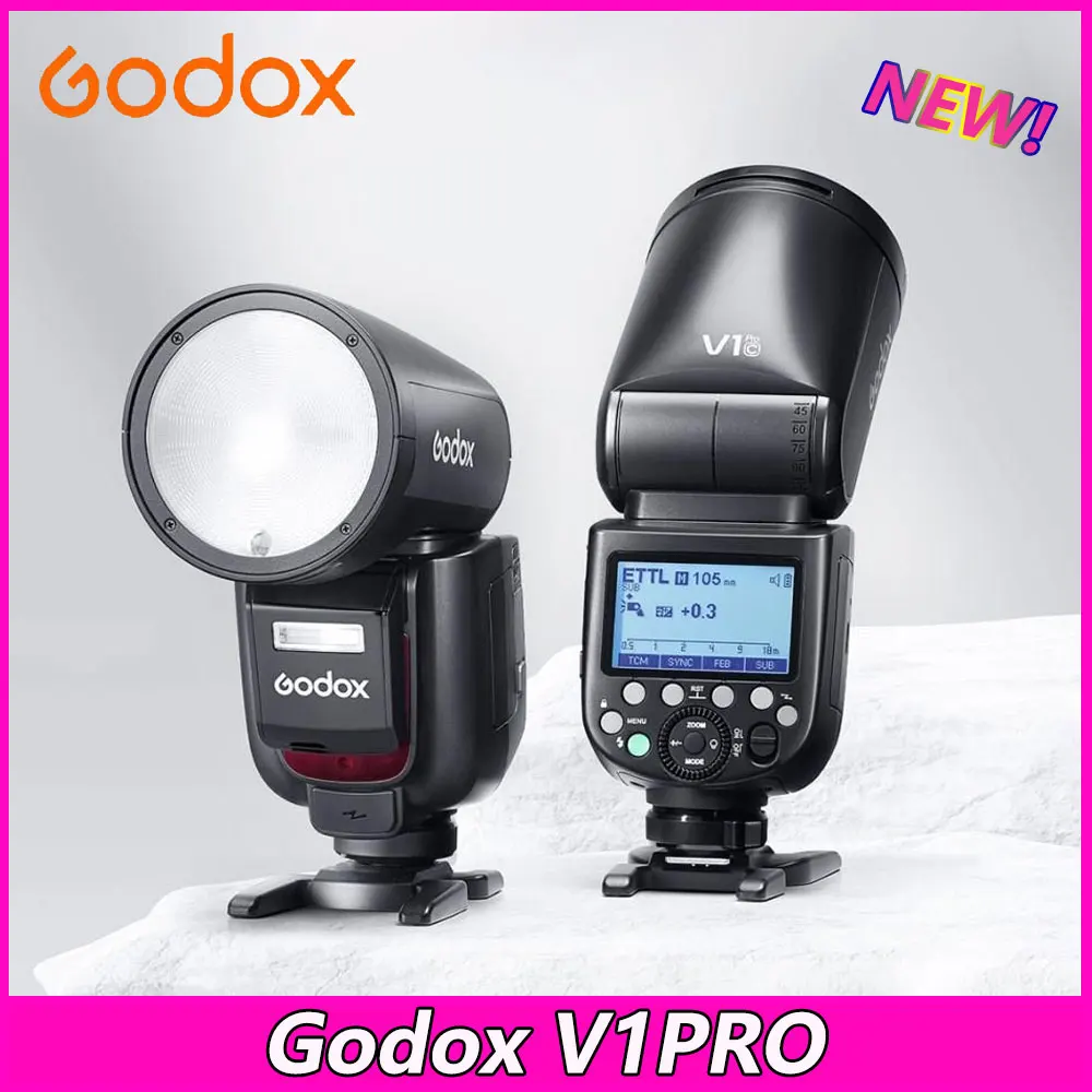 

Godox V1PRO TTL Li-ion Round Head Camera Flash Wireless Transmission Speedlite Flash for Canon Nikon Sony Fuji Olympus