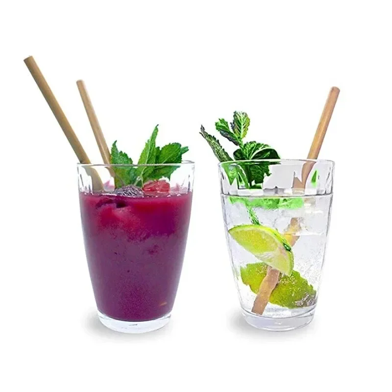 Drinking Straws 5/10pcs Reusable Bamboo for Bar Party
