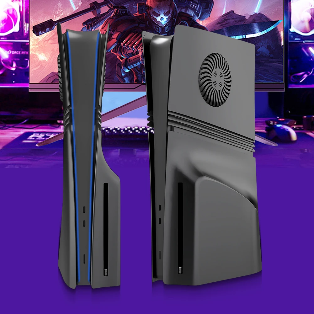 Face Plate Console Cover ABS Hard Case Anti-Scratch Side Plate Shell Shockproof Hard Shell Skin for PS5 Pro Disc/Digital Edition
