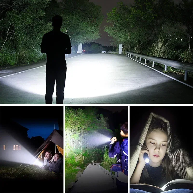 슈퍼 XHP120 강력한 Led 손전등 고전력 토치 라이트 충전식 전술 손전등 내장 18650 배터리 캠핑 램프
