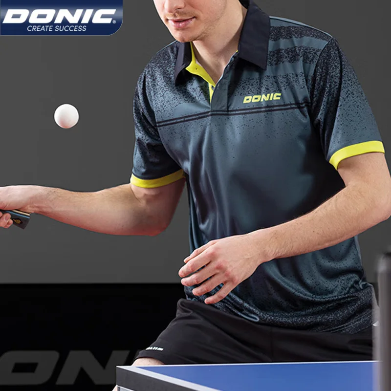 Table Tennis Jersey Lapel Round Neck Quick Dry Sports T-shirt Breathable Short Sleeve Ping Pong Shirt Men Women sport t shirt