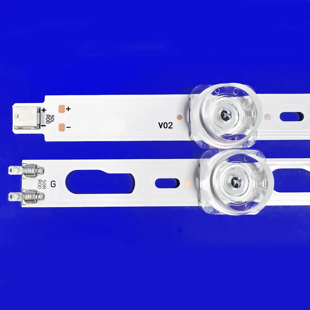 Set 6 Strisce LED Retroilluminazione Per TV Samsung UN50AU7000F, UE50AU7170U, UE55AU7140, UE50TU8002 E Più – 962mm, 12 LED 3V - 2