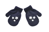 Cute Star Baby Gloves Winter Warm Kids Anti-grasping Glove Bag Cover Cartoon Heart Toddler Girl Boy Full Finger Mittens 6