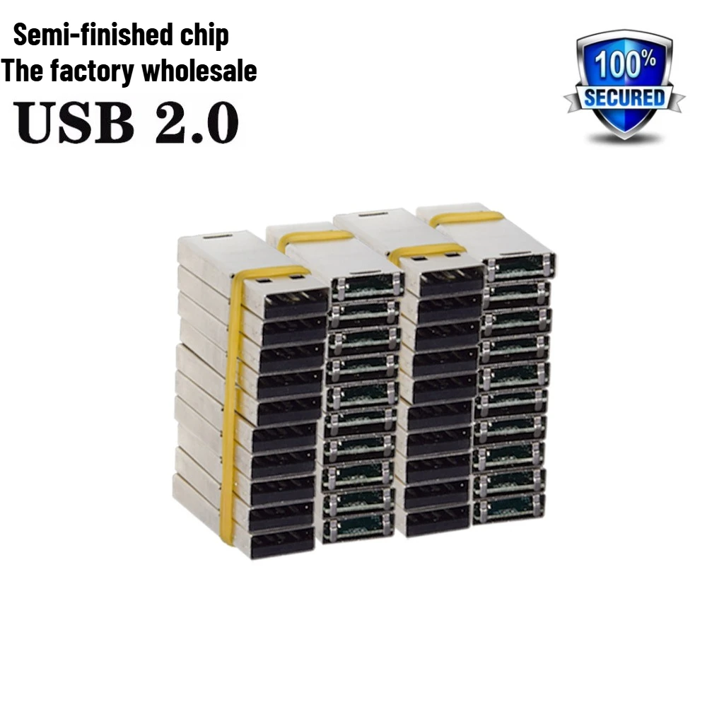 50/100개 도매 USB 2.0 반제품 칩 128MB 512MB 플래시 드라이브 1GB 2GB 4GB 펜 드라이브 8GB 16GB 32GB 64GB 메모리 플래시 디스크