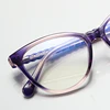New Wavy Leg Photochromic Myopia Glasses Women Tr90 Purple Round Nearsighted Eyelasses -0.5 -1.75 -2.25 -3.0 -3.25 -4.0 -6.0 3