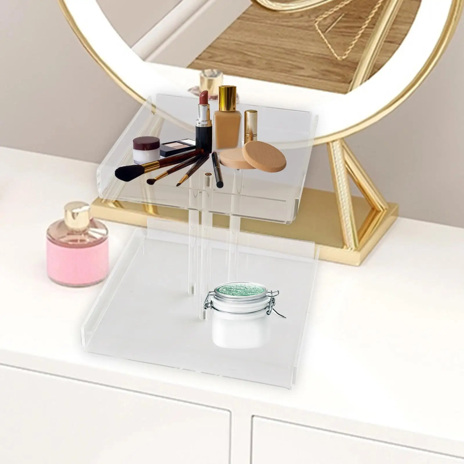 

Акриловая демонстрационная подставка, демонстрационный стенд для хранения прозрачных вещей, для фигурок, игрушек и капкейков