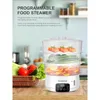 Electric Food Steamer, 13.7QT Digital Vegetable Steamer 800W with 3 Tiers BPA Free, Auto Shut-off, Boil Dry Protection 2