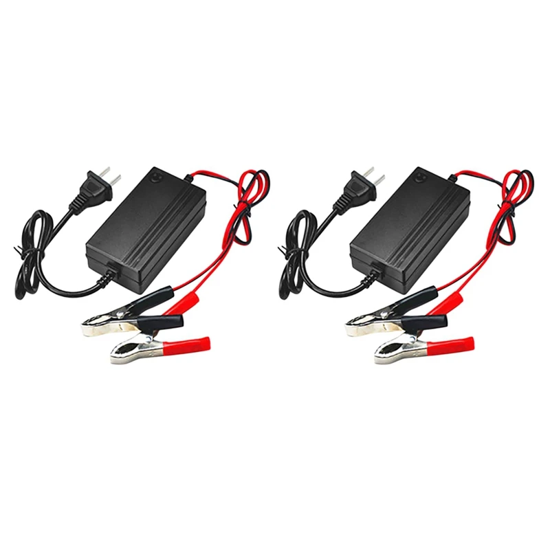 2X Caricabatteria Per Auto Caricabatteria Per Mantenitore Tender 12V Portatile Auto Trickle Boat Moto Us Plug