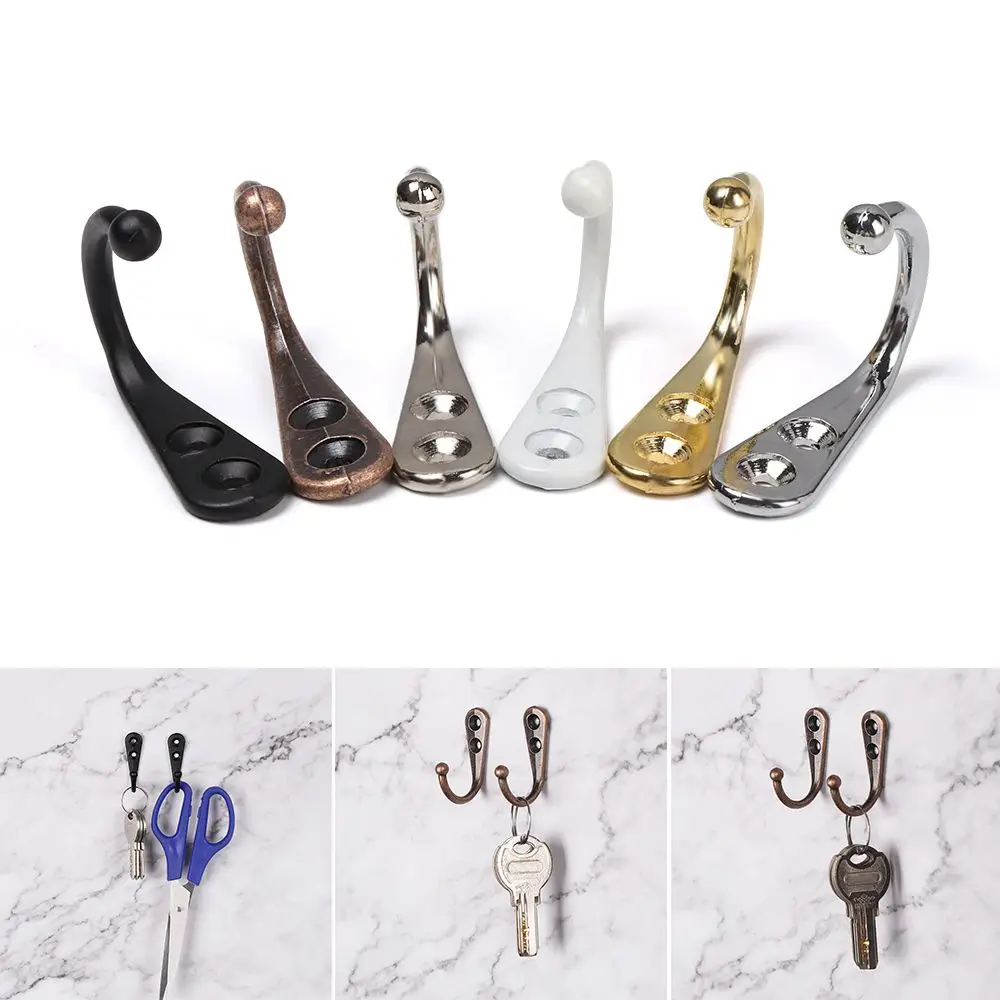 Description Picture 2 of item5PCS Room Organizer Single Prong Classical Hat Hanger Hooks Hangers Bronze Wall Hook
