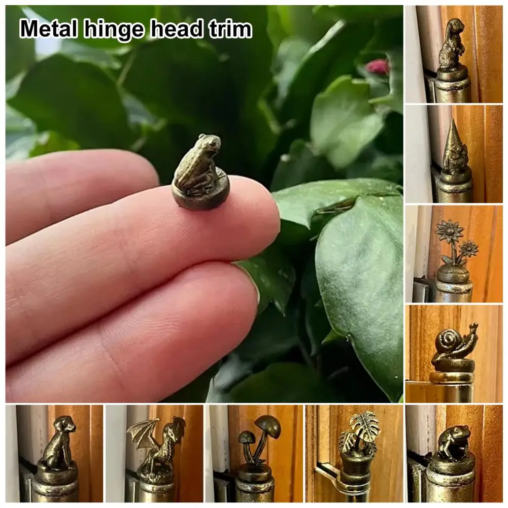 Animal Door Hinge Head Magnetic Bronzed Hinge Topper Decoration Doors Cabinets Furniture Pin Topper Accessory furniture hinge cabinet door hinges cabinet hinges bronze butterfly hinges stainless steel door hinges