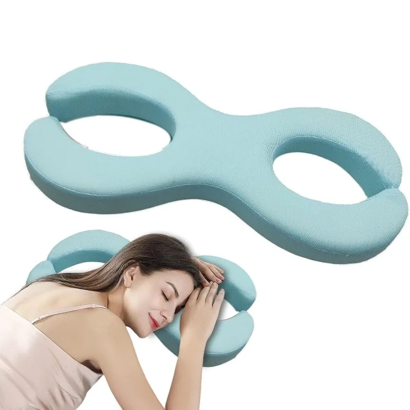 Anti-Wrinkle Side Sleeper Pillow – Face-Free Beauty Sleep Neck Support