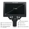 1200X Microscope Digital Portable 7" LCD Video Microscope 12MP for Soldering Electronic PCB Inspection Continuous Zoom 3