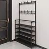 [Hot Sale 80% Off ]23.62inch Wide 4/5 Layers Multifunctional Shoe Rack 8 Double Hooks Multi-purpose Hanger Shoe Rack Self-assem 3