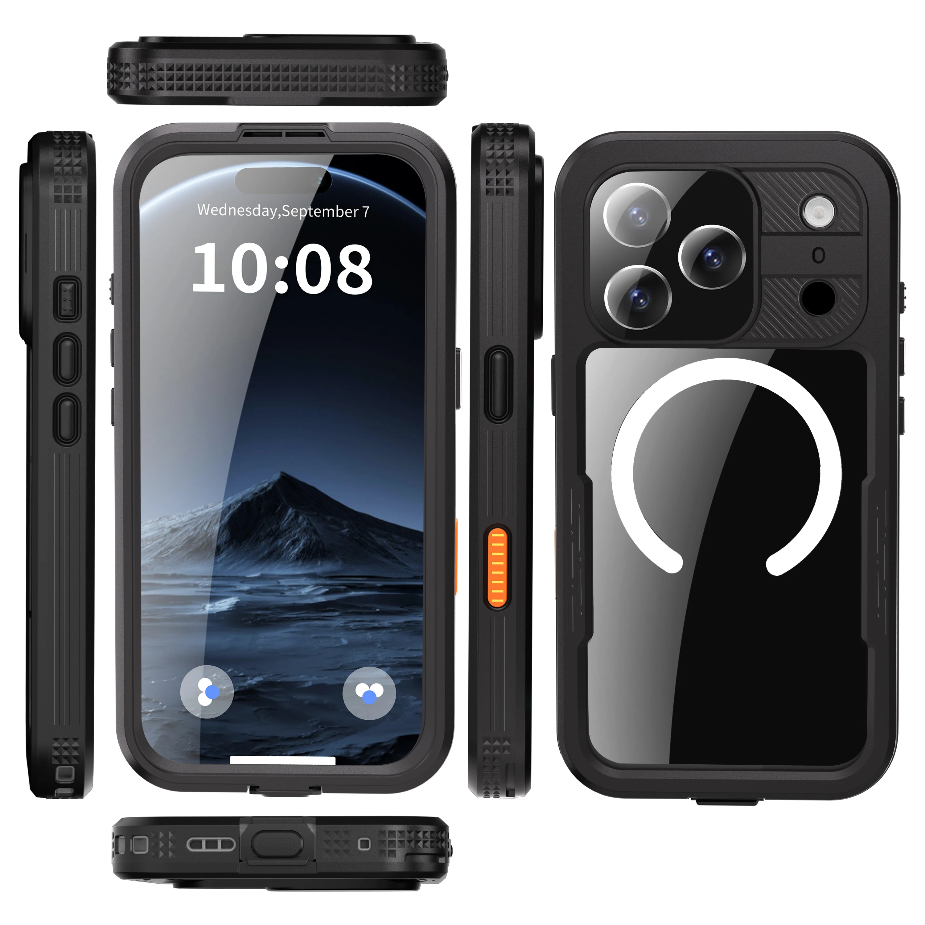 360 Degree Fully Protected Shock, Dust, And Snow Resistant IP68 Waterproof Phone case Suitable for iPhone 17Air 17 Pro max