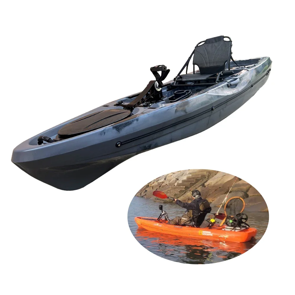 10.5Ft 1 Persona Rotomold Freedom Rainbow River Swift Long Island Pesca Canoa Kayak Adventures De Peche Per Il Noleggio