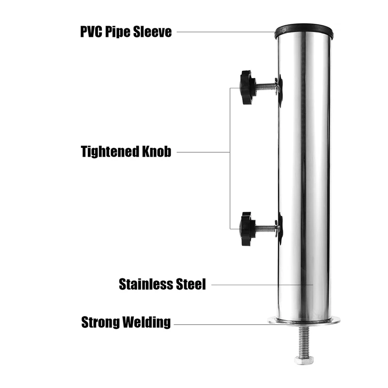 Umbrella Pole Mount Stand Tube Set Outdoor Parasol Base Holder Insert Pipe Sleeve, For Outside Garden Backyard Balcony