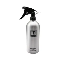 High Pressure Continuous Spray Bottle Atomizer for Hairdressing and Beauty (500ml Silver)