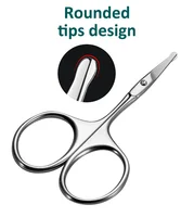 Professional Stainless Steel Precision Nose Hair Remover Tool Nose Hair Scissor 1
