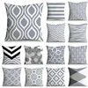Simple Grey Pattern Decorative Pillowcase Bedding Home Decor Cushion Pillowcase 1