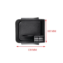 Enhanced Car Armrest Box Storage Tray - Premium Vehicle Accessory (Black)