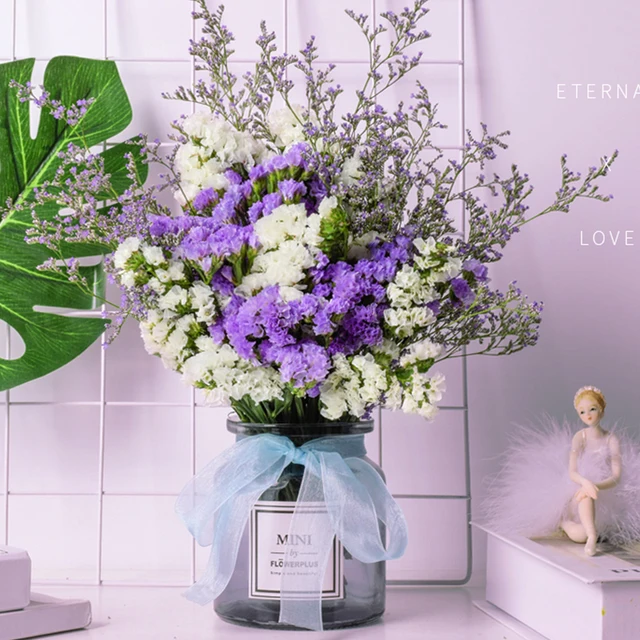 Ramo de flores secas naturales pequeñas, Ramos secos, flores frescas  preservadas, prensa, decoración de boda para el hogar - AliExpress