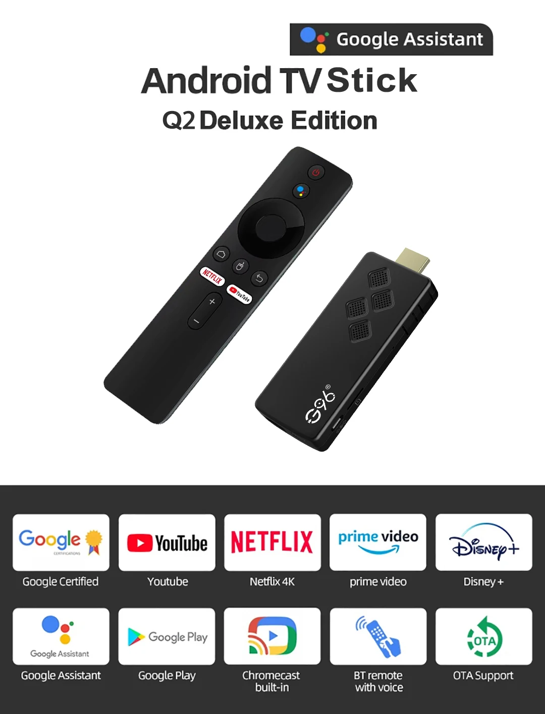 TV Stick Global Version Android13 G96 TV Stick 8K HDR Portable Streaming Media 2GB16GB Multi Language TV Dongle Allwinner H313 Quad Core