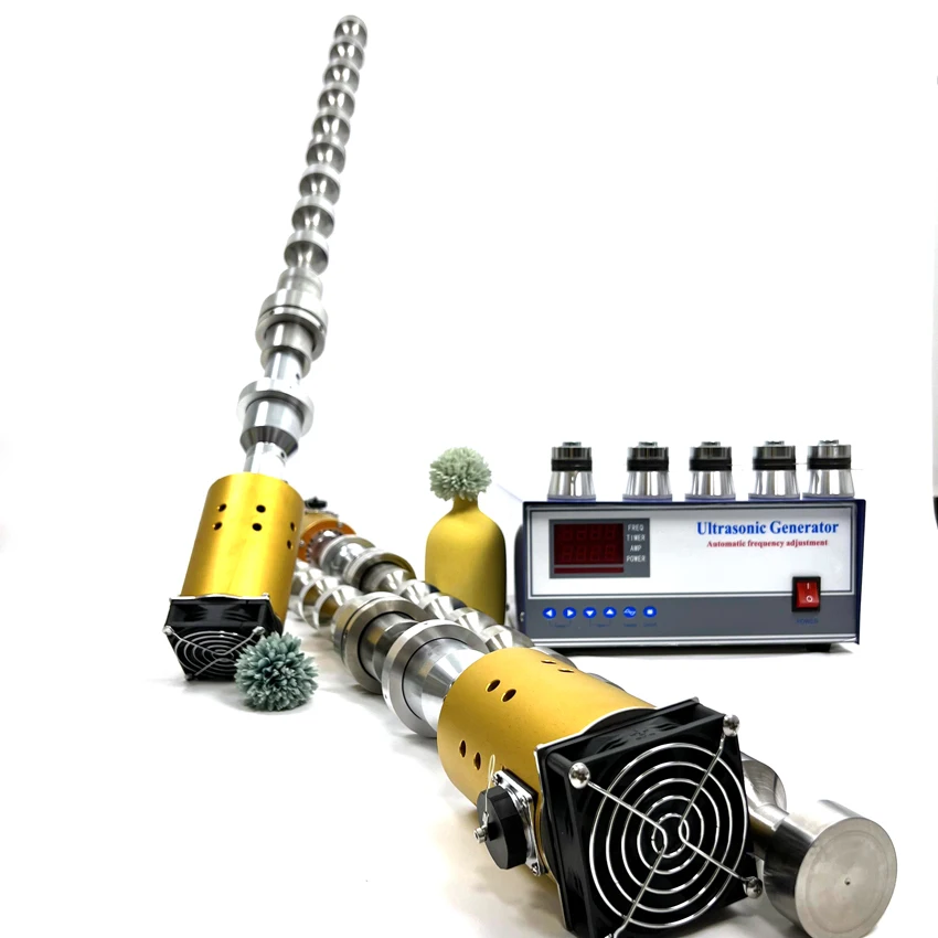 

2000W 20Khz Titanium Transducer Tube Continuous Ultrasonic Reactor