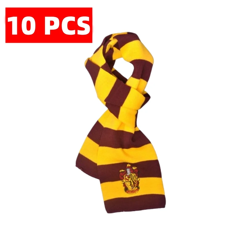 10 PCS / Harris Scarf Hogwarts Slytherin Emblem Gryffindor Hermione Scarf Gift Role playing accessories for the same movie