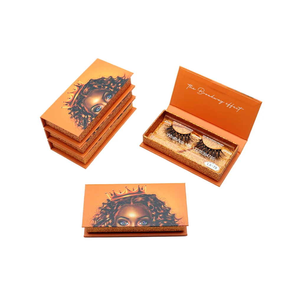 

Customized Cartoon Girl Rectangular Eyelash Storage Box Wholesale 3D Mink Lashes 5D 25mm False Eyelashes Custom Lash Box Packing