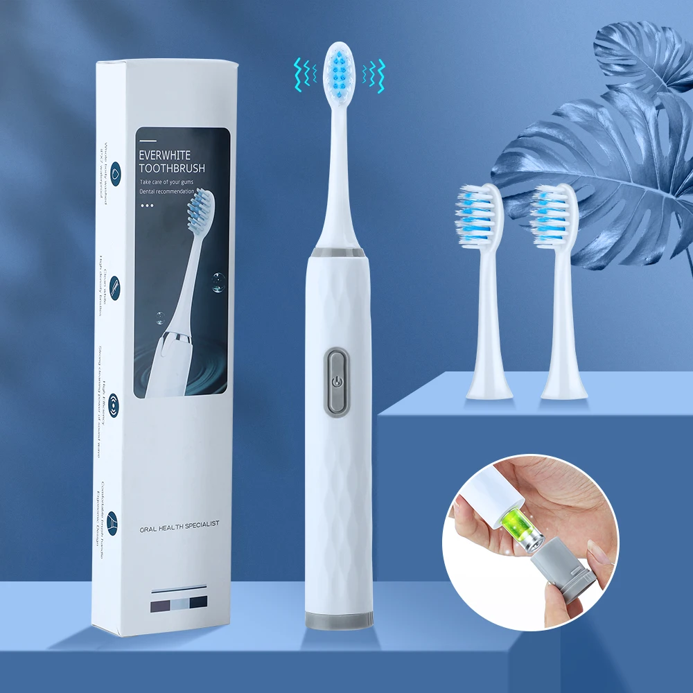 

Teeth Whitening Device Electric Toothbrush Sonic Vibration Teeth Cleaner Remove Yellow Teeth Tartar Brush Battery not included