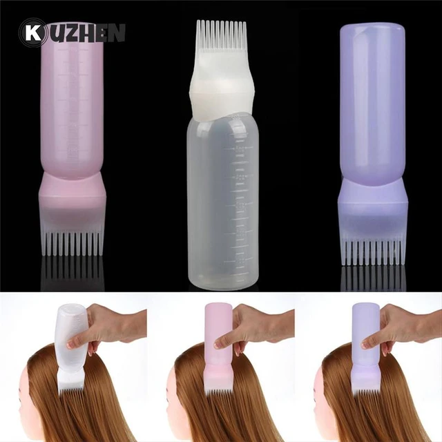 3 Piezas, 1 Pieza Cepillo De Aplicador De Tinte Para El Cabello Botellas De  Aplicador De Tinte Para El Cabello Champú De Teñido De Botellas Peine De  Aceite Cepillo De Aplicación De