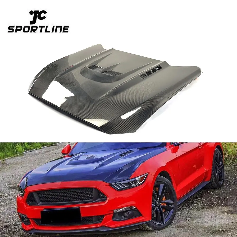 

Carbon Fiber Auto Bonnet Engine Hood for Ford Mustang 2015-2017