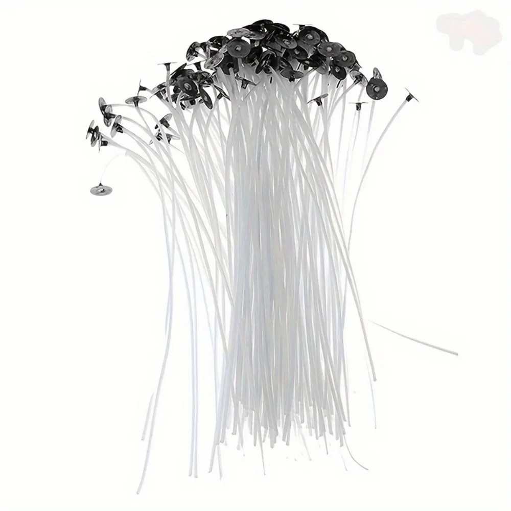 100pcs Candle Wicks 9cm Smokeless Wax Pure Cotton Core For DIY Candle Making Pre-Waxed Wicks Handmade Making Tools candle wick candle wicks