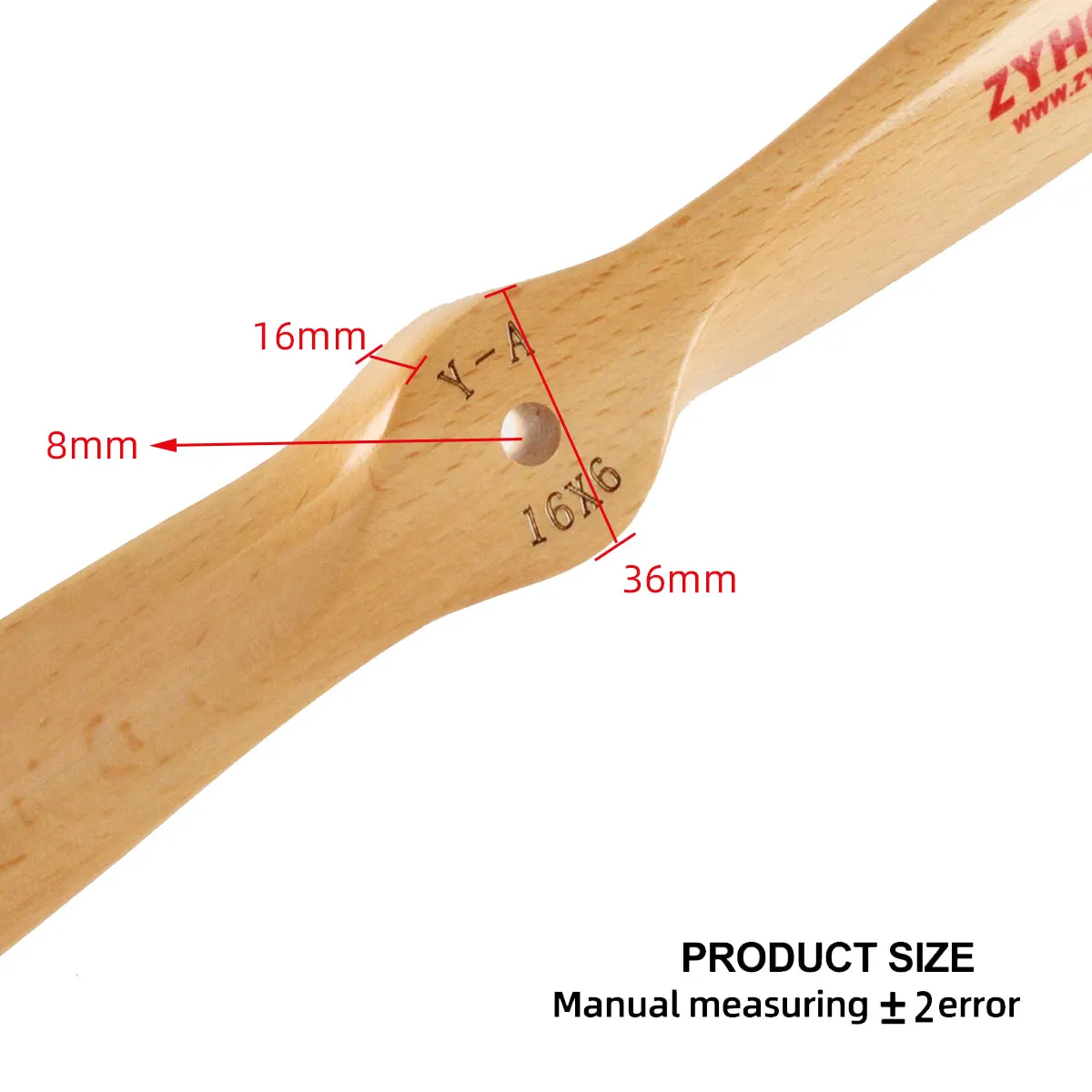 Elica In Legno Per Aereo RC &ndash; 13x6 Pollici, Benzina, Senso Orario (CCW), Flight