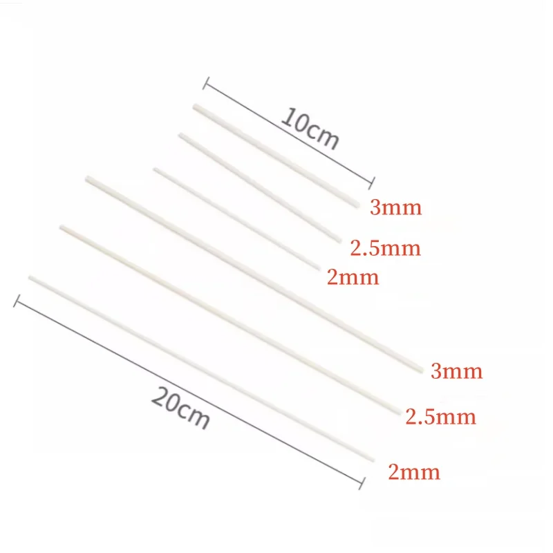 Jewelry Hanging Burning Tool 10pcs 10/20cm High Temperature Kiln Stick Ceramic Heat Resistant Rod Refractory Clay Supplies Burn Rods